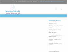 Tablet Screenshot of humanesocietyrome.com